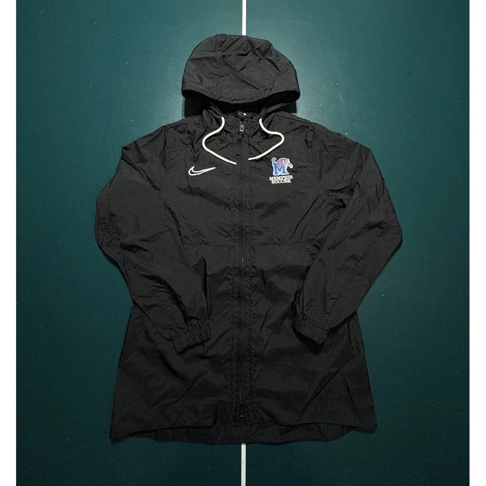 Nike Memphis Tigers‎ Soccer Windbreaker Jacket Women's Large Hooded Team Issued